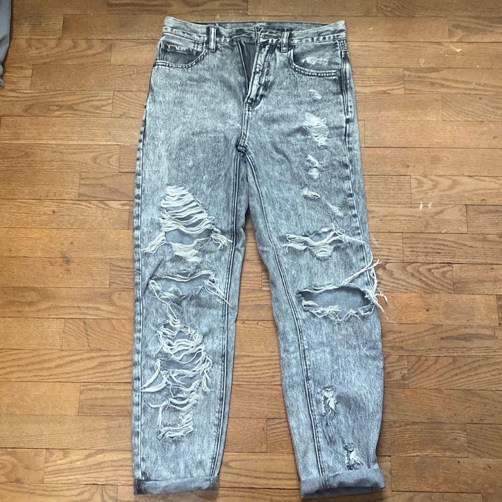 American eagle acid washed ripped jeans